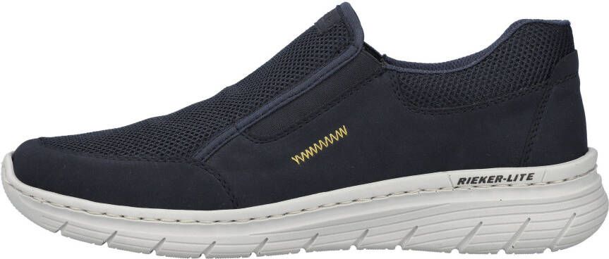 Rieker Instappers Vrijetijdsschoen slipper halfschoen in materiaalmix.