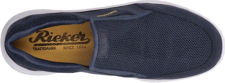 Rieker Instappers Vrijetijdsschoen slipper halfschoen in materiaalmix.