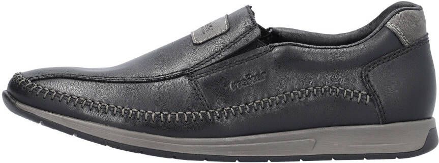 Rieker Instappers Mokassin loafer comfortschoen met ingewikkelde randnaad
