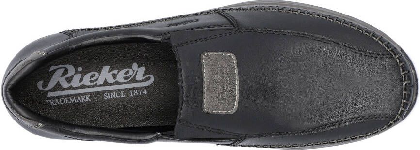Rieker Instappers Mokassin loafer comfortschoen met ingewikkelde randnaad