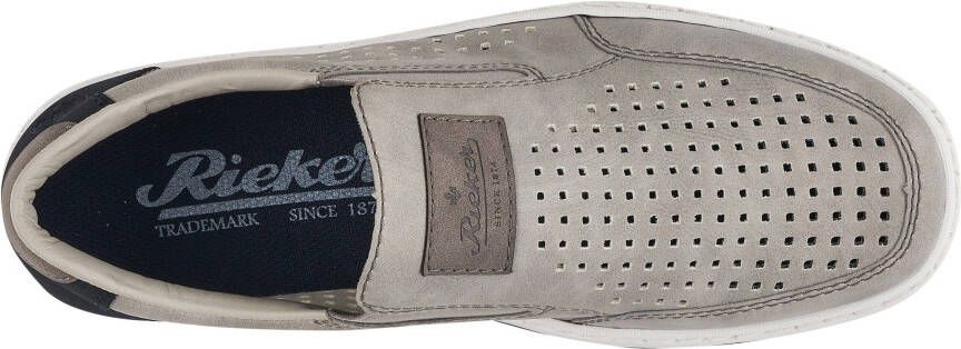 Rieker Instappers slip-on sneaker loafer comfort schoen met elastiek voor goede pasvorm