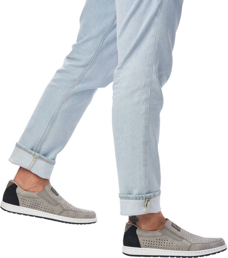 Rieker Instappers slip-on sneaker loafer comfort schoen met elastiek voor goede pasvorm