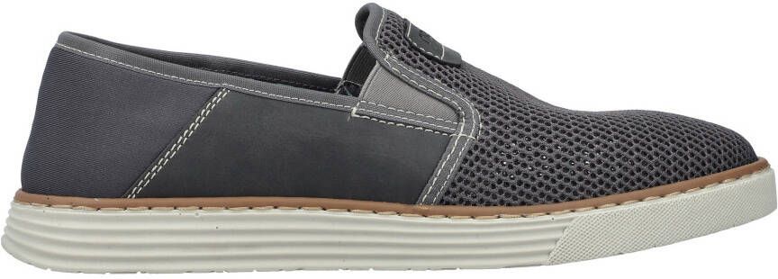 Rieker Instappers Espadrilles zomerschoen met contrasterende decoratieve stiksels