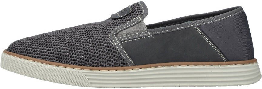 Rieker Instappers Espadrilles zomerschoen met contrasterende decoratieve stiksels