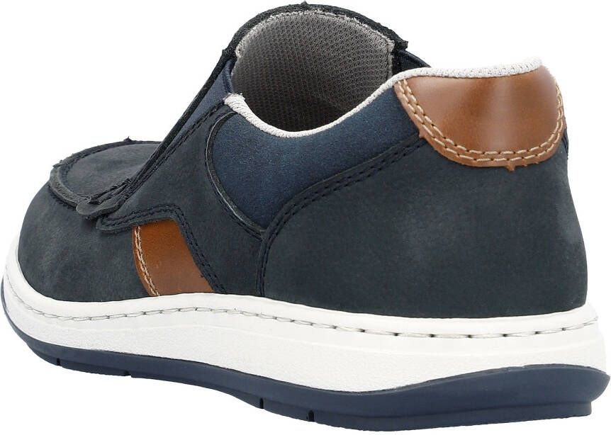 Rieker Instappers Moccasin loafer comfort schoen met elastische band voor goede pasvorm