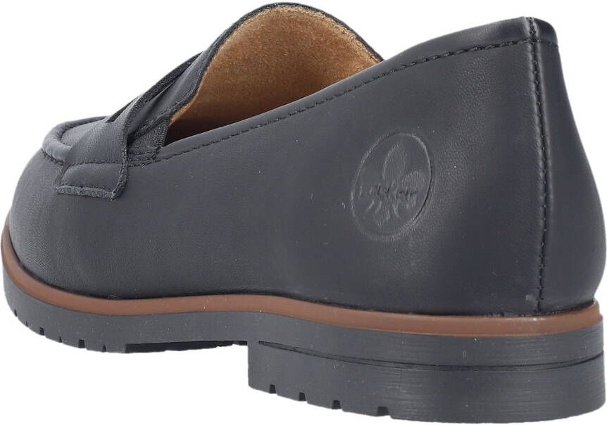 Rieker Instappers Business slipper mocassin instapschoen met geprofileerde loopzool