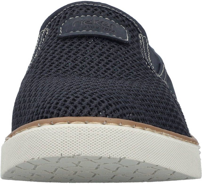 Rieker Instappers Espadrilles zomerschoen met contrasterende decoratieve stiksels