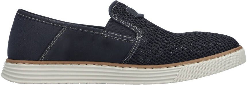 Rieker Instappers Espadrilles zomerschoen met contrasterende decoratieve stiksels