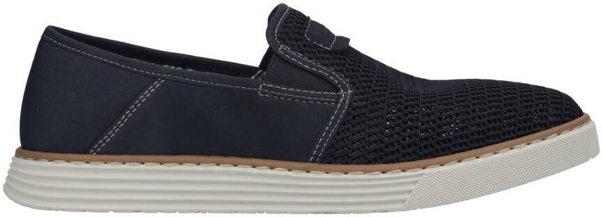 Rieker Instappers Espadrilles zomerschoen met contrasterende decoratieve stiksels