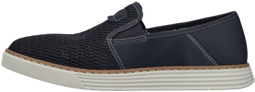 Rieker Instappers Espadrilles zomerschoen met contrasterende decoratieve stiksels