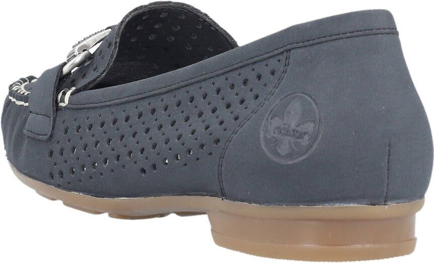 Rieker Mocassins Slipper zomerschoen met mooie siergesp