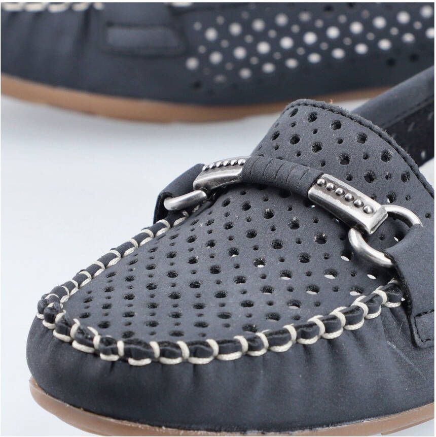 Rieker Mocassins Slipper zomerschoen met mooie siergesp