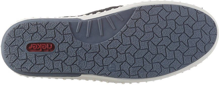 Rieker Instappers Lage schoen vrijetijdsschoen comfortschoen met opvallende randnaad