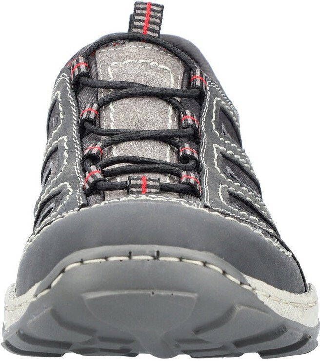 Rieker Instappers Trekking Schoen Sandalen Zomerschoen met praktische Gummitrek