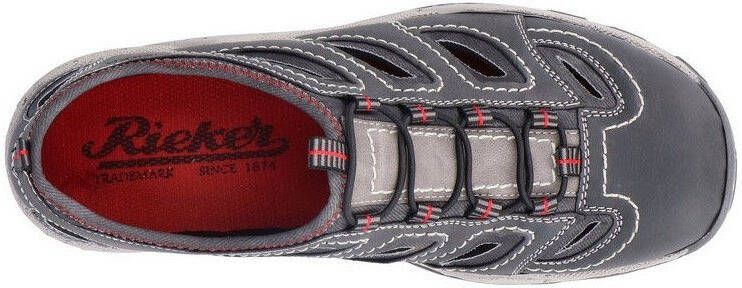 Rieker Instappers Trekking Schoen Sandalen Zomerschoen met praktische Gummitrek
