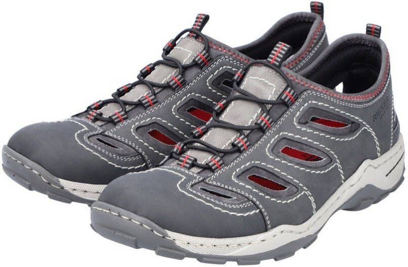 Rieker Instappers Trekking Schoen Sandalen Zomerschoen met praktische Gummitrek