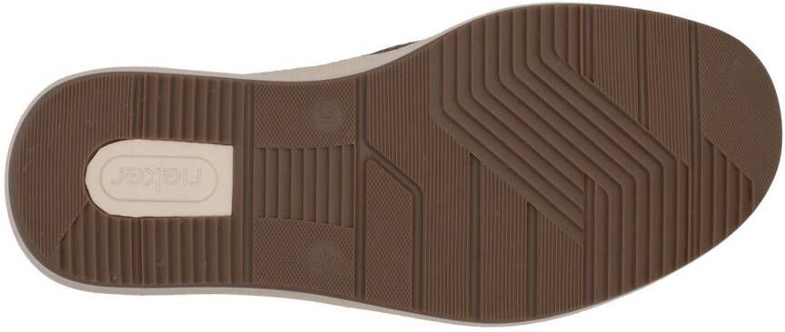Rieker Instappers slip-on sneaker lage schoen loafer vrijetijdsschoen met elastische band
