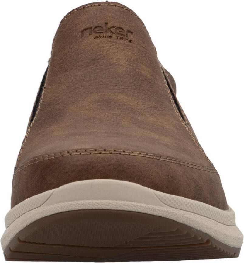 Rieker Instappers slip-on sneaker lage schoen loafer vrijetijdsschoen met elastische band
