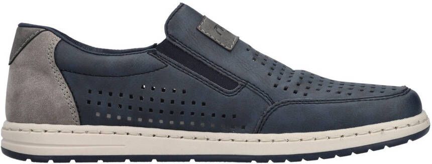 Rieker Instappers slip-on sneaker loafer comfort schoen met elastiek voor goede pasvorm