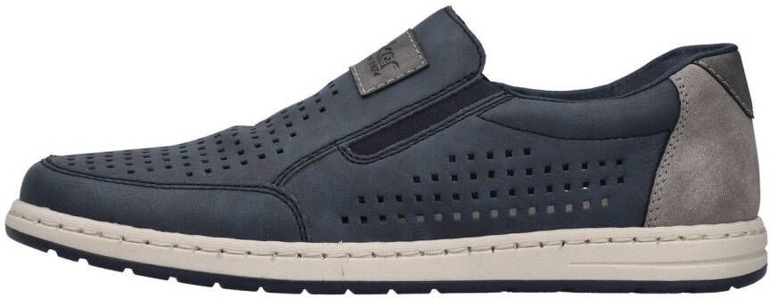 Rieker Instappers slip-on sneaker loafer comfort schoen met elastiek voor goede pasvorm