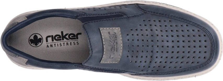 Rieker Instappers slip-on sneaker loafer comfort schoen met elastiek voor goede pasvorm