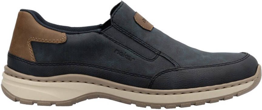 Rieker Instappers slip-on sneaker vrijetijdsschoen lage schoen met elastische band