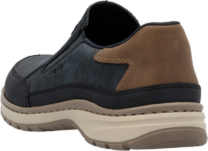 Rieker Instappers slip-on sneaker vrijetijdsschoen lage schoen met elastische band
