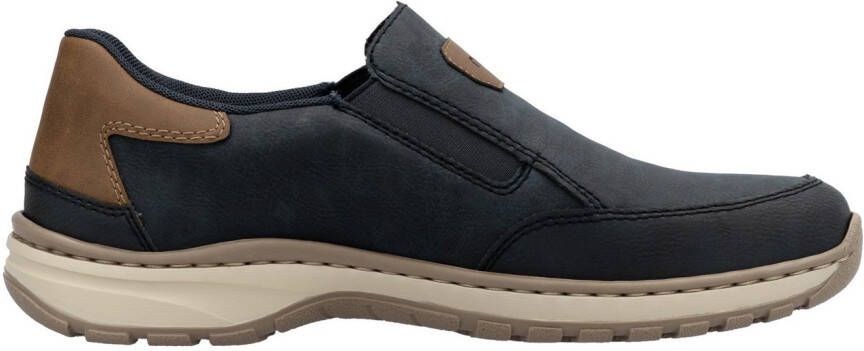 Rieker Instappers slip-on sneaker vrijetijdsschoen lage schoen met elastische band