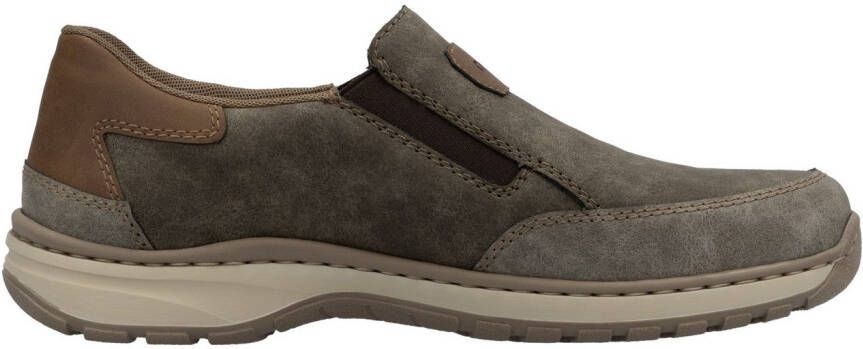 Rieker Instappers slip-on sneaker vrijetijdsschoen lage schoen met elastische band