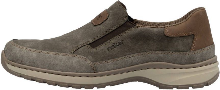 Rieker Instappers slip-on sneaker vrijetijdsschoen lage schoen met elastische band