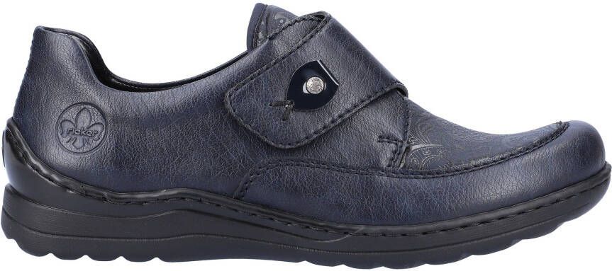 Rieker Klittenbandschoenen met subtiel paisley-patroon