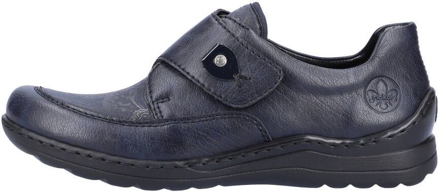 Rieker Klittenbandschoenen met subtiel paisley-patroon