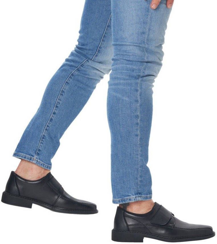 Rieker Klittenbandschoenen Feestelijke schoen slipper comfortabele schoen met elegante decoratieve stiksel