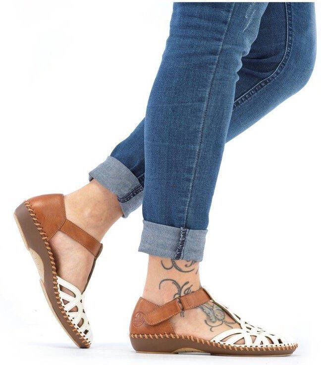 Rieker Witte Strappy Sandalen voor Dames - Foto 8
