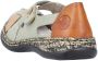 Rieker Klittenbandschoenen Gespschoen slipper zomerschoen met cut-outs - Thumbnail 3