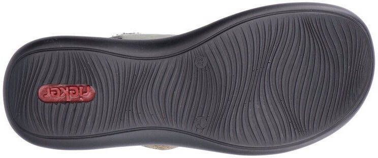 Rieker Klittenbandschoenen Gespschoen slipper zomerschoen met cut-outs