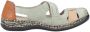 Rieker Klittenbandschoenen Gespschoen slipper zomerschoen met cut-outs - Thumbnail 5