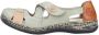 Rieker Klittenbandschoenen Gespschoen slipper zomerschoen met cut-outs - Thumbnail 6