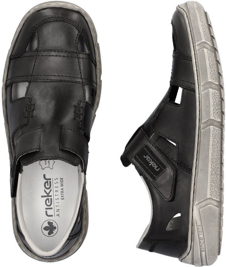 Rieker Klittenbandschoenen lage schoen vrijetijdsschoen met zachte leren binnenzool