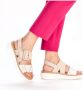 Rieker Klittenbandschoenen zomerschoen sleehak sandaal met bandjes met contrasterende stiksels - Thumbnail 12