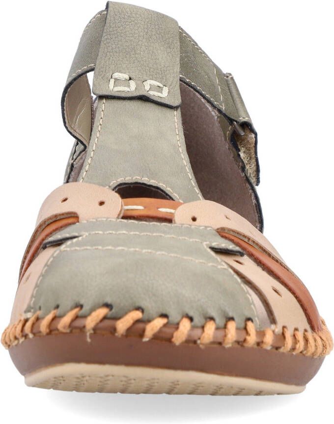 Rieker Klittenbandschoenen met contrastnaden