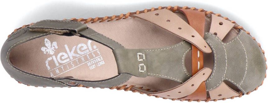 Rieker Klittenbandschoenen met contrastnaden