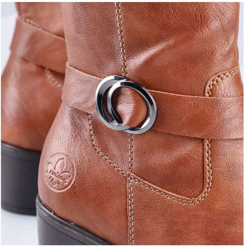 Rieker Laarzen Laars met lange schacht ritssluiting in smalle vorm