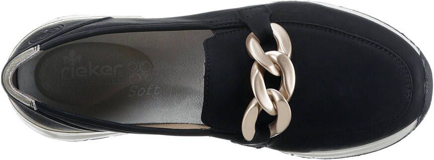 Rieker Slip-on sneakers Slipper vrijetijdsschoen met verwijderbare binnenzool