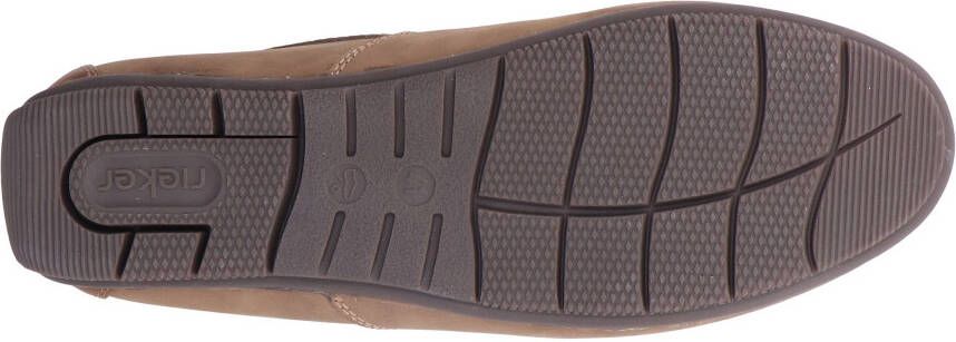 Rieker Mocassins Slipper loafer comfort schoen met geperforeerde schacht