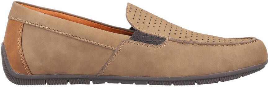 Rieker Mocassins Slipper loafer comfort schoen met geperforeerde schacht