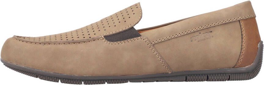Rieker Mocassins Slipper loafer comfort schoen met geperforeerde schacht