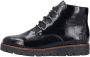 Rieker Plateaulaarsjes veterschoenen enkellaars wedge laarzen met aantrek-lus in glanzend look - Thumbnail 13