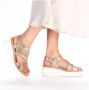 Rieker Metallic Plateau Sandaal met Print Multicolor Dames - Thumbnail 16