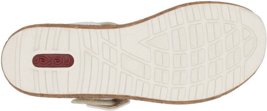 Rieker Plateausandalen Sandalette zomerschoen sleehaksandaal met praktische klittenbandsluitingen